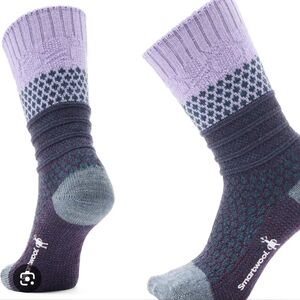 Smartwool Womens Socks Everyday Popcorn Cable Crew Socks